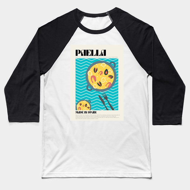 Paella Baseball T-Shirt by osmansargin